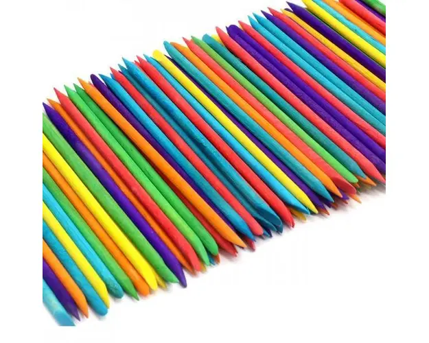 Betisoare de portocal - Multicolor, set 100 buc