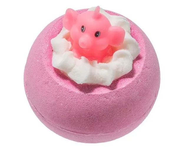 Bila baie cu jucarie Pink Elephants &amp; Lemonade, Bomb Cosmetics, 160 g