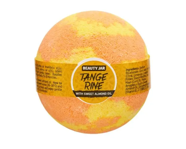 Bila de Baie Efervescenta cu Mandarina, Ulei de Migdale si Vitamina E Tangerine Beauty Jar, 150 g