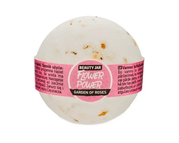 Bila de Baie Efervescenta cu Trandafir Flower Power Garden Of Roses Beauty Jar, 150 g