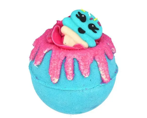 Bila efervescenta de baie Blue Raspberry Ice, Bomb Cosmetics, 160 g