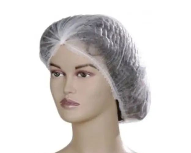 Boneta Alba cu Elastic - Prima Non Woven Clip Cap Single Elastic 100 buc