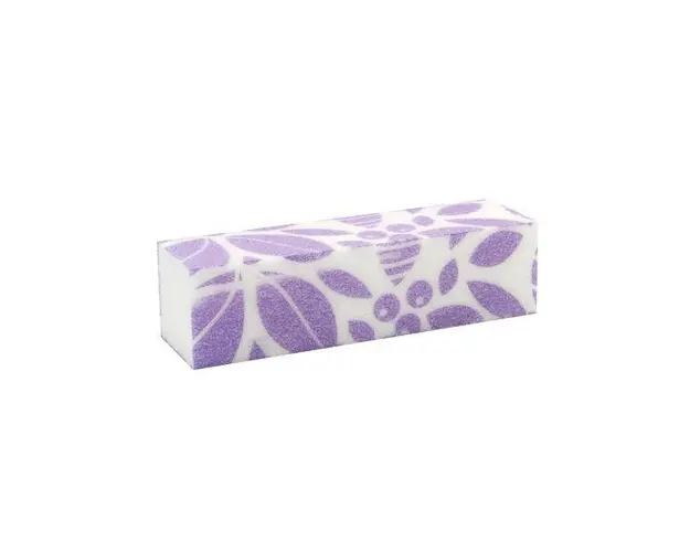 Buffer unghii cu imprimeu frunze violete