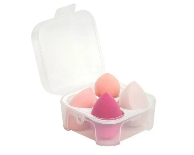 Burete make-up pentru fond de ten set 4 buc - Multicolor