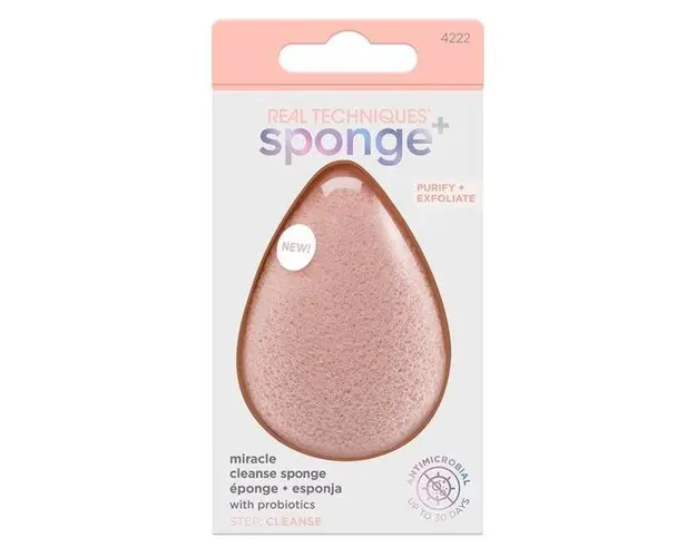 Burete pentru Curatarea Fetei - Real Techniques Miracle Pore Sponge+, 1 buc