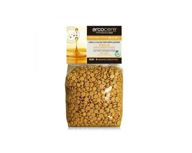 Ceara epilat profesionala Arcocere perle traditionala elastica galben 1kg