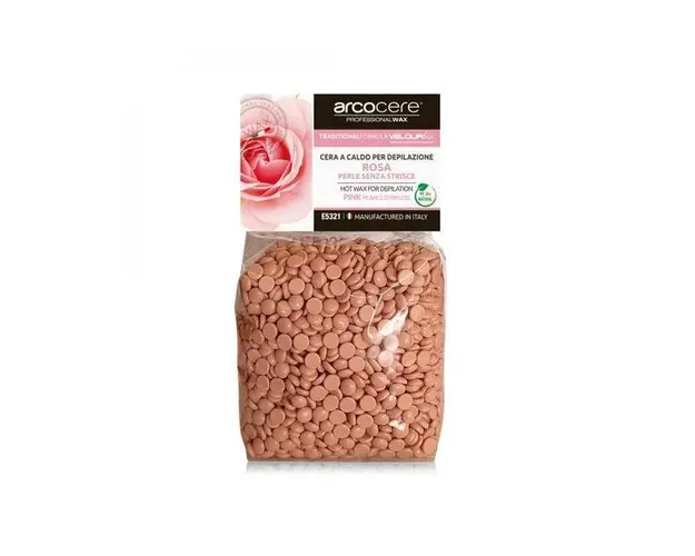 Ceara epilat profesionala Arcocere perle traditionala elastica roz, 1kg