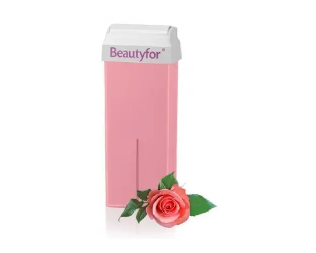 Ceara Epilatoare Roll-On de Unica Folosinta - Beautyfor Wax Roll-On Cartridge, Pink Titanium, 100ml
