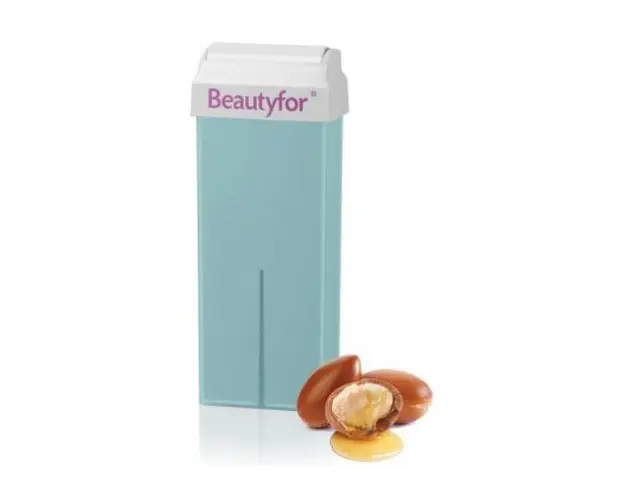 Ceara Epilatoare Roll-On de Unica Folosinta - Beautyfor Wax Roll-On Cartridge, Ulei de Argan, 100ml
