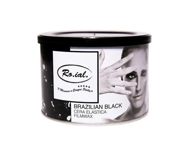 Ceara Film elastica Neagra la cutie metalica Roial, 400 ml
