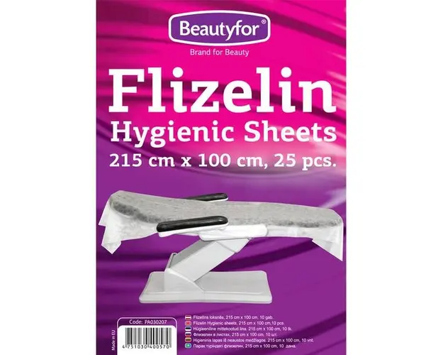 Cearceaf din Material Netesut - Beautyfor Flizelin Non-woven Hygienic Sheets, 215cm x 100cm, 25 buc