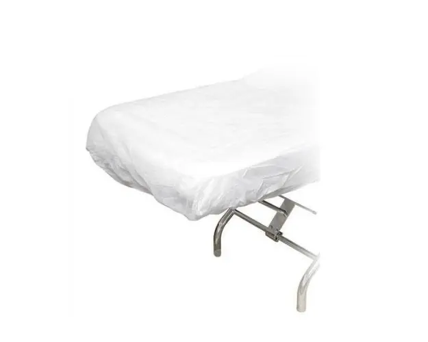 Cearceaf pat cu elastic, unica folosinta, 80 cm x 220 cm, gros.25 gr/mp