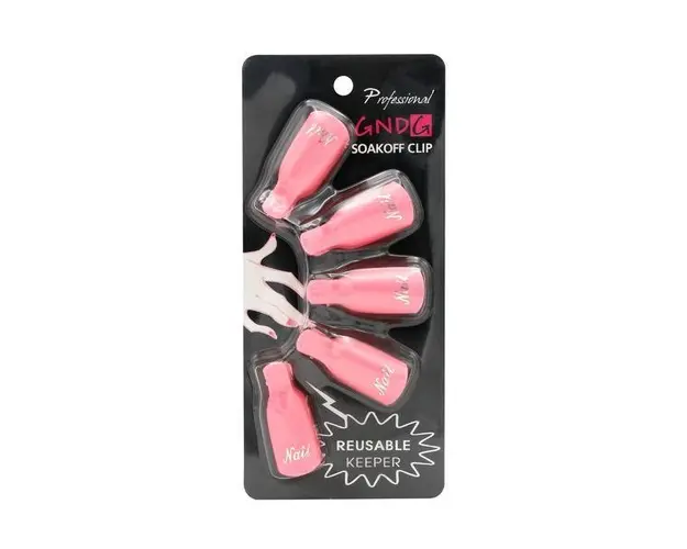 Clipsuri pentru indepartarea ojei semipermanente Rose, set 5 buc
