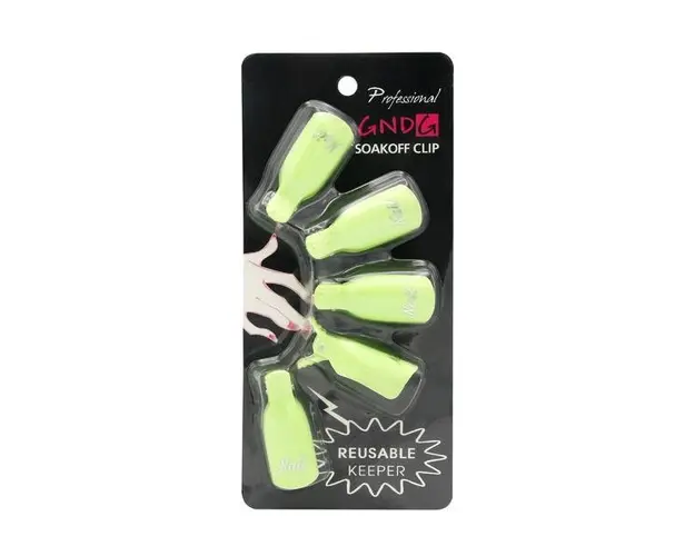 Clipsuri pentru indepartarea ojei semipermanente set 5 buc - Green