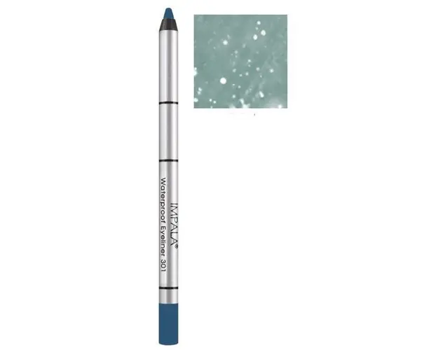 Creion Contur Ochi Rezistent la Apa Impala, nuanta 317 Forest-Green Glitter