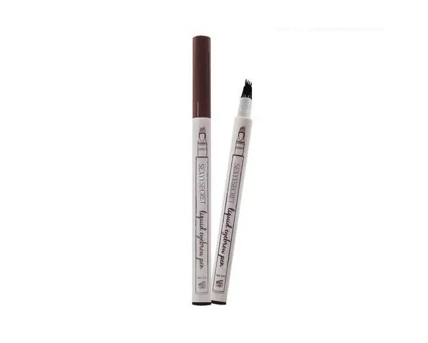 Creion pentru sprancene, Sexyy Secret Professional, Rezistent la apa, Castaniu, 3D Microblading, Tatoo 01.Chestnut, 1ml