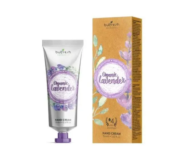 Crema Bulfresh pentru m&acirc;ini cu ulei organic de lavanda 75 ml