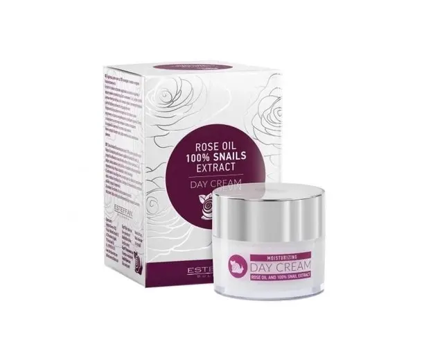 Crema de zi Esteffan cu extract de melc si ulei de trandafir 50 ml