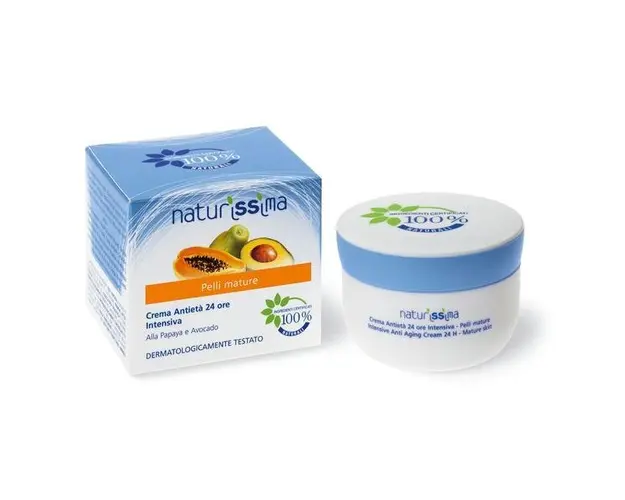 Crem intensiv hidratanta, ten matur cu papaya si masline, Naturissima, 50 ml