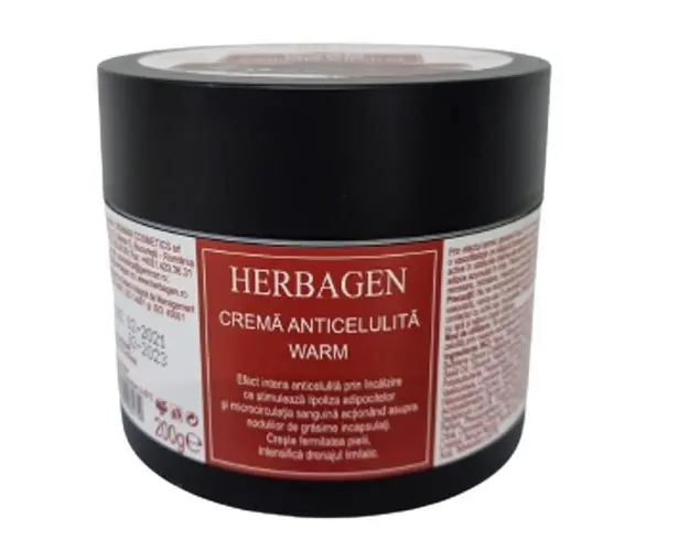 Crema Anticelulitica cu Efect de Incalzire Warm Herbagen, 200g