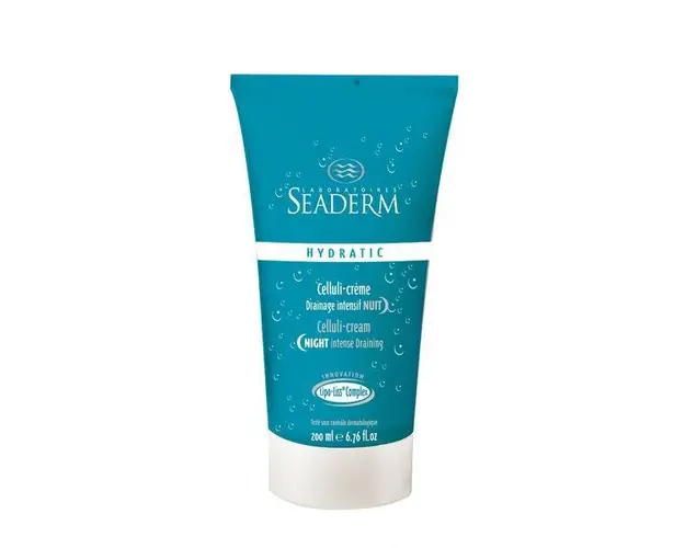 Crema anticelulitica drenanta pentru noapte cu alge marine, Seaderm, 200 ml