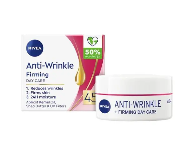 Crema Antirid de Zi pentru Fermitate 45+ - Nivea Anti-Wrinkle + Firming, 50 ml