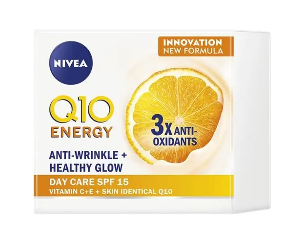 Crema Antirid de Zi Q10 Energy cu SPF 15 - Nivea Anti-Wrinkle + Healthy Glow Day Care, 50 ml