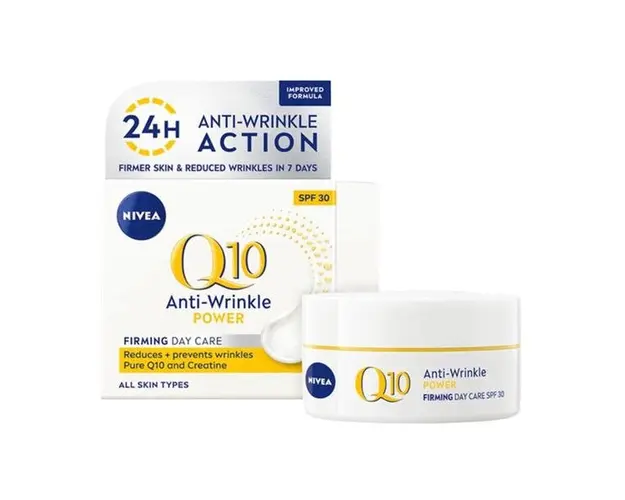 Crema Antirid de Zi Q10 Power cu SPF30 - Nivea Anti-Wrinkle Firming Day Care, 50 ml