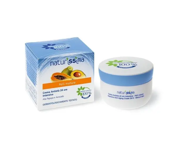 Crema antirid, ten normal si deshidratat cu papaya si avocado, Naturissima, 50 ml