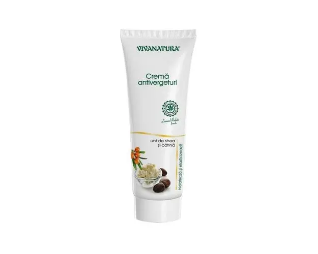 Crema pentru Vergeturi cu Unt de Shea si Catina Vivanatura, 250 ml
