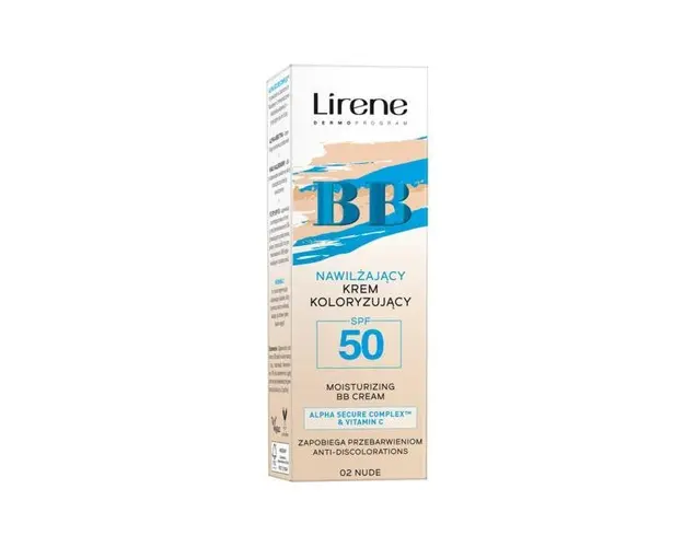 Crema BB hidratanta anti-depigmentare, SPF50, 02 Nude, 30ml 