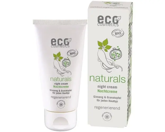 Crema Bio de Noapte cu Ginseng si Rodie Eco Cosmetics, 50 ml