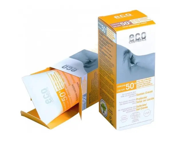 Crema Bio pentru Protectie Solara Inalta SPF 50 Nuantata Eco Cosmetics, 75 ml