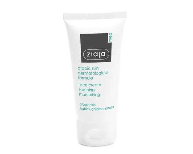 Crema Calmanta &amp; Hidratanta pentru Dermatita Atopica - Ziaja Med Atopic Skin Face Cream Soothing Moisturising, 50 ml