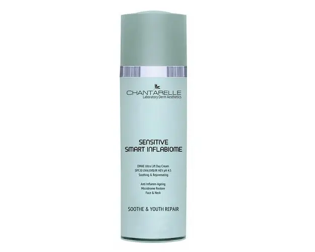 Crema Chantarelle Sensitive Smart Inflabiome Ultra lifting day cream SPF20 Uva/uvb/ir Hev pH 4.5 with Dmae, 50ml