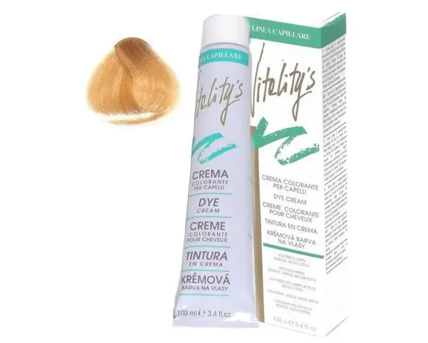 Crema Coloranta Permanenta - Vitality's Linea Capillare Dye Cream, nuanta 100 Natural Ultrablond, 100ml