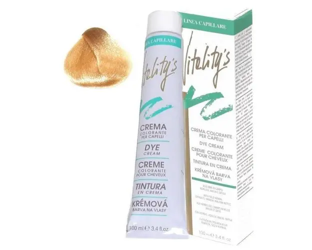 Crema Coloranta Permanenta - Vitality's Linea Capillare Dye Cream, nuanta 9/32 Honey Blond, 100ml