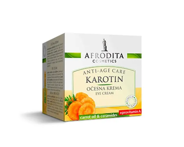 Crema Contur Ochi - Cosmetica Afrodita Karotin Eye Cream, 15 ml