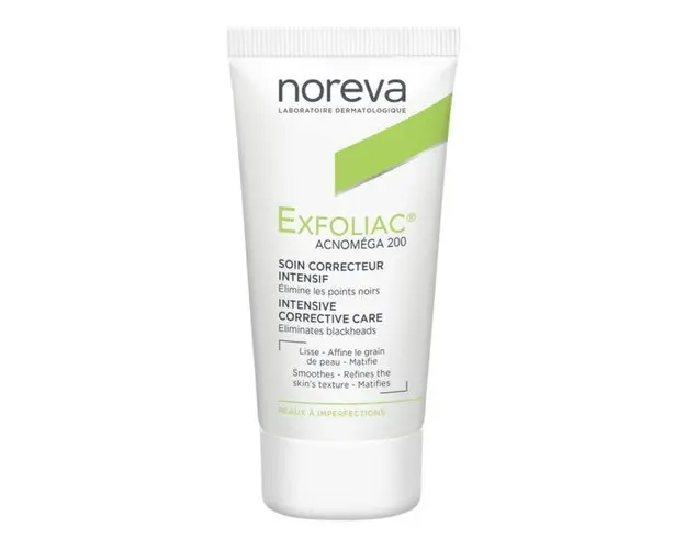 Crema corectoare intensiva pentru ten acneic Exfoliac Acnomega 200, Noreva, 30 ml