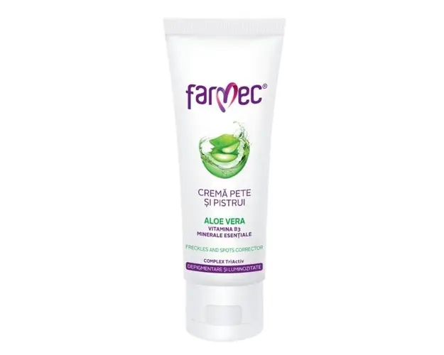Crema cu Aloe Vera pentru Pete si Pistrui - Farmec Freckles and Sports Corrector, 50ml