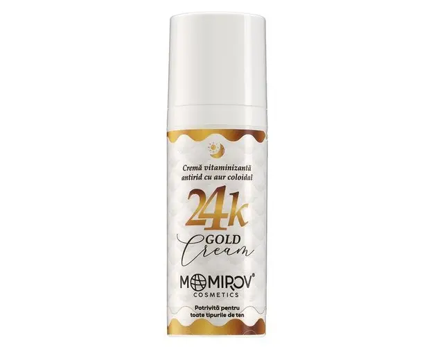 Crema cu Aur Coloidal 24K si Acid Hialuronic, Momirov Cosmetics
