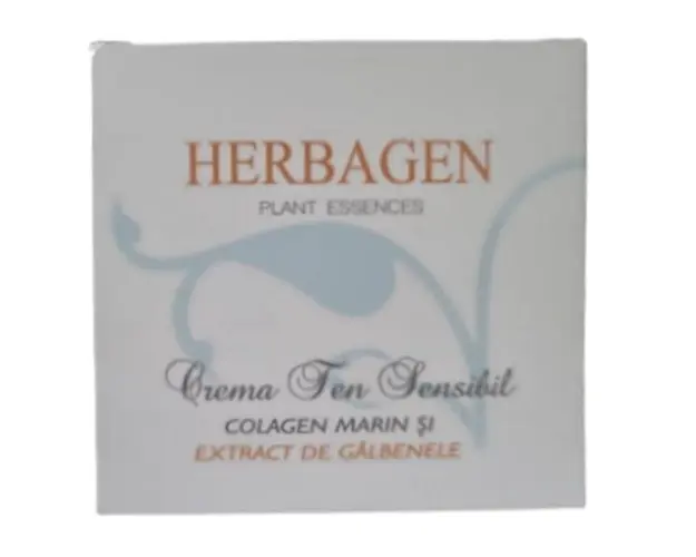 Crema Ten Sensibil cu Colagen Marin si Extract de Galbenele Herbagen, 100ml
