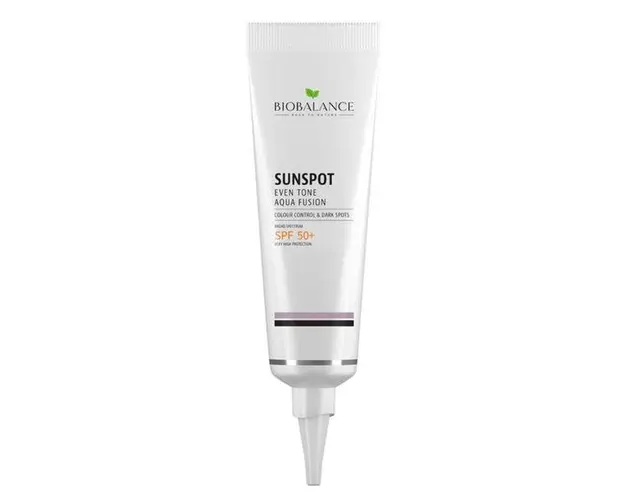 Crema cu SPF 50+ Uniformizanta, Impotriva Petelor Pigmentare - Bio Balance Sunspot Even Tone Aqua Fusion, 40 ml