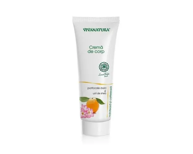 Crema de Corp cu Portocale Dulci si Unt de Shea Vivanatura, 250 ml