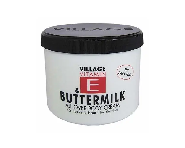 Crema de corp cu Vitamina E Buttermilk Special, Village Cosmetics, 500 ml
