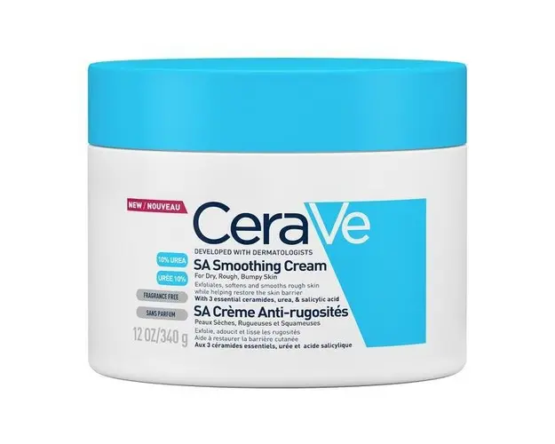 Crema de corp hidratanta si exfolianta pentru piele uscata, aspra cu rugozitati, CeraVe, 340 g