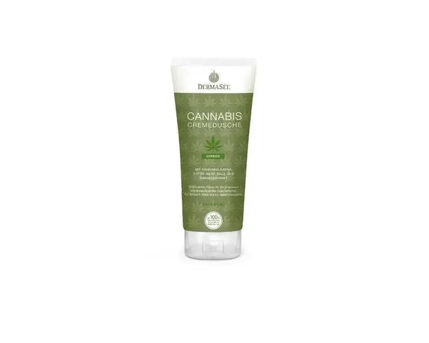 Crema de dus cu cannabis, ginkgo biloba si minerale Dermasel 200 ml