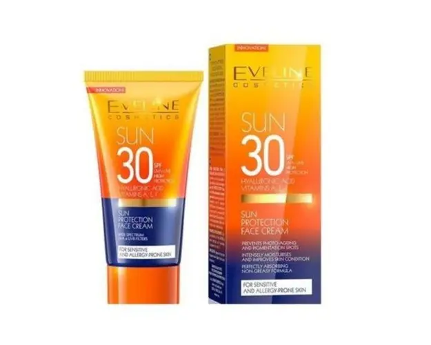 Crema de fata cu protectie solara SPF30 Eveline, 50ml