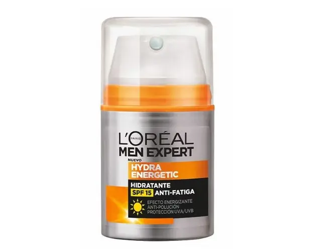 Crema de Fata pentru Barbati cu SPF 15 - L'Oreal Paris Men Expert Hydra Energetic Anti-Fatiga SPF15, 50 ml
