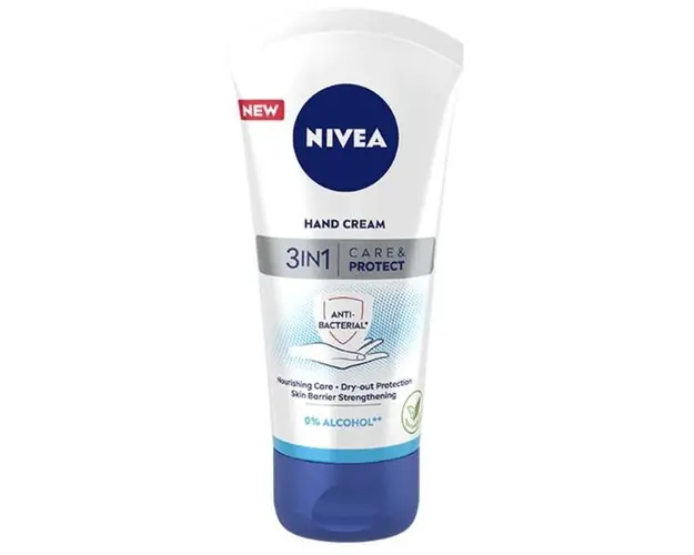 Crema de Maini 3 in 1 - Nivea Hand Cream Care&amp;Protect, 75 ml